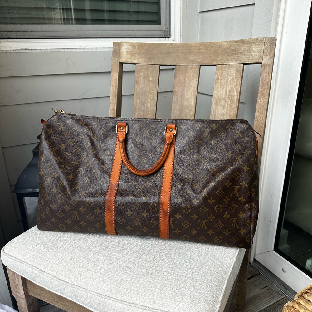 Authentic Louis Vuitton Monogram Keepall 55